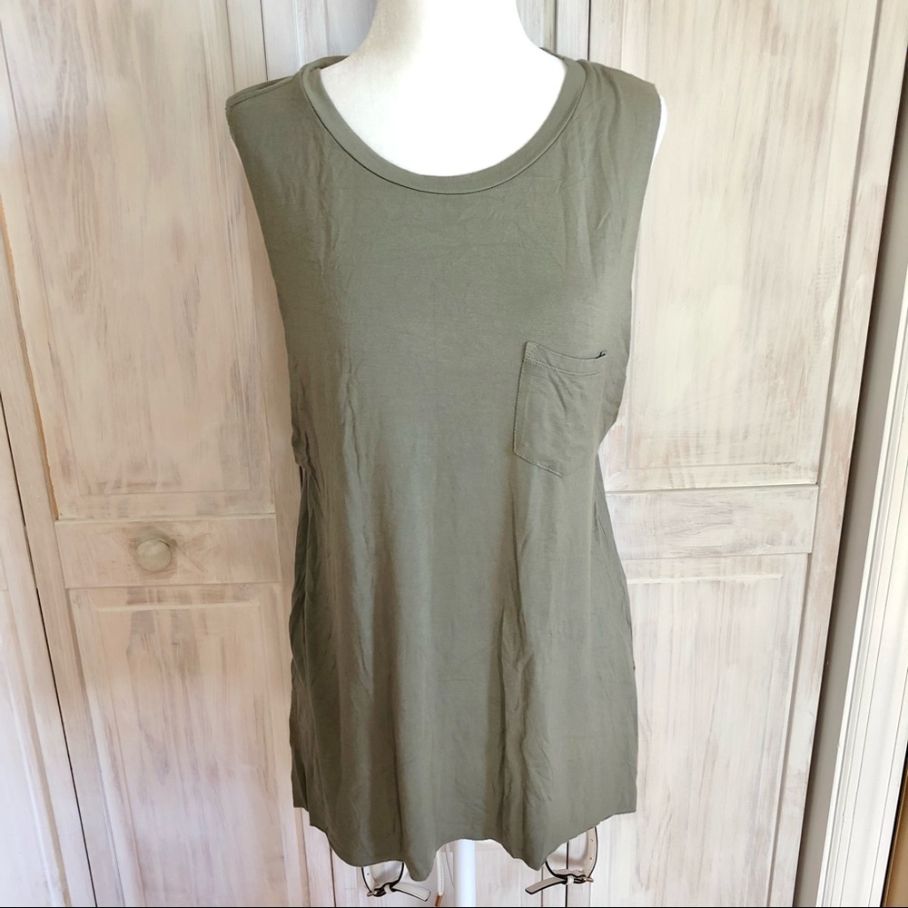 American Eagle Soft & Sexy Olive Tank Top